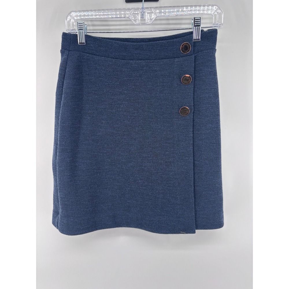 LOFT Women's Skirt - Blue Mini Skirt -‎ Office Career - Size 0